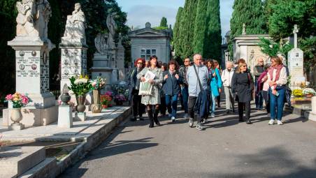 Le visite guidate al cimitero monumentale di Rimini (fotoservizio Tommaso Morosetti)
