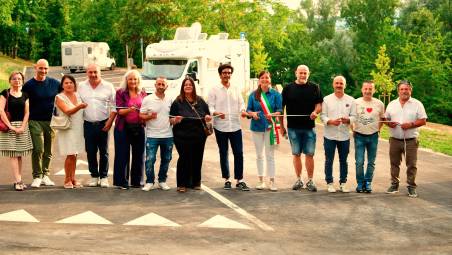 Santa Sofia, il PNRR accende il turismo lento: inaugurata la nuova area camper a Spinello