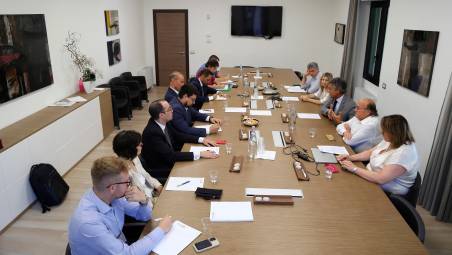 Uno scatto dell’incontro con le opposizioni