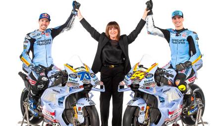 Nadia Padovani tra Alex Marquez e Fermin Aldeguer