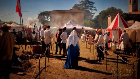 Un’immagine dell’accampamento