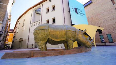 Il rinoceronte simbolo del Fellini Museum