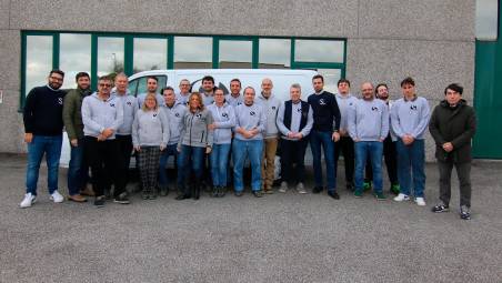 I dipendenti della ditta Sepri di Santarcangelo