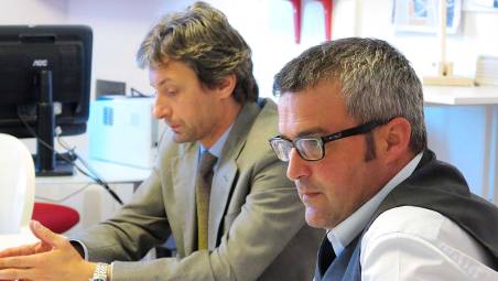 Da sinistra Andrea Gnassi e Stefano Vitali in una foto d’archivio