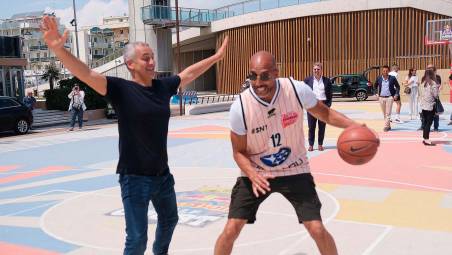 Carlton Myers organizzatore del torneo “marcato dal sindaco di Rimini Jamil Sadegholvaad