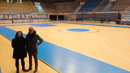 Faenza, Pala Cattani: terminati i lavori di rigenerazione del parquet