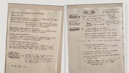 Le due pagine finite nelle mani della procura di Prato