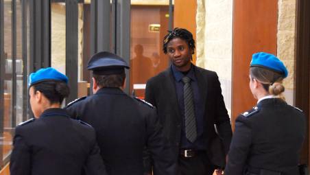 Louis Dassilva oggi all’udienza in tribunale (Migliorini)