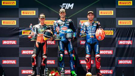 Il podio della Supersport