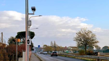 L’autovelox in via Cervese
