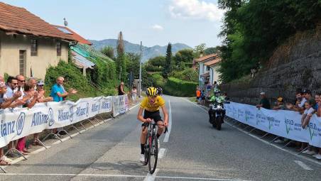 Sopra la vittoria di Matteo Baldacci nella gara disputata a Cellio nel vercellese e la festa della Fiumicinese