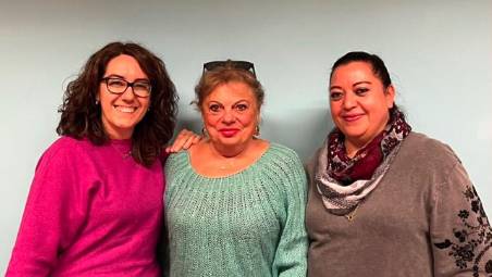 Da sinistra la vicepresidente Claudia Coppola, la presidente Fiorella Casali, la segretaria Sandra Faedi
