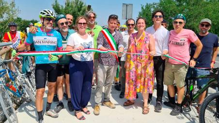 Santarcangelo, inaugurata la nuova pista ciclabile di San Martino del Mulini - Gallery