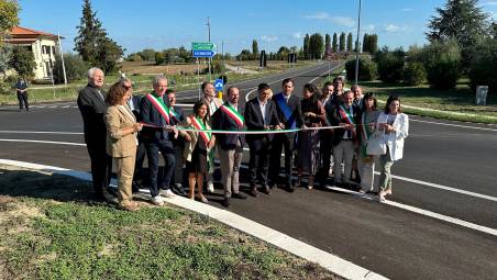 Casello A14 Valle del Rubicone: via Sant’Antonio, inaugurate rotonda e tratto di strada VIDEO