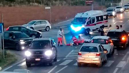Cesena, incidente sulla Cervese: motociclista all’ospedale e traffico in tilt