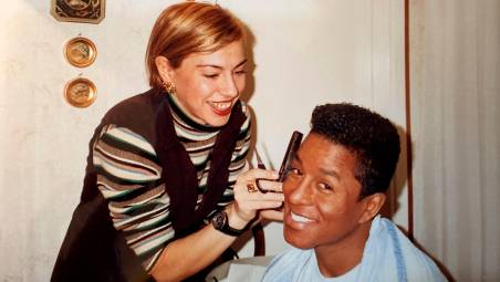 Angelica Martini con Jermaine Jackson fratello di Michael