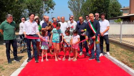Rimini, Villaggio Primo Maggio: inaugurata la pista ciclo-pedonale
