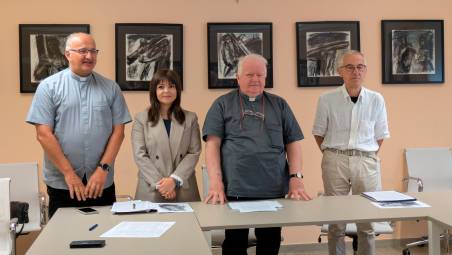 Da sinistra Marco Muratori, Alice Buonguerrieri, Ernesto Giorgi, Marino Mengozzi