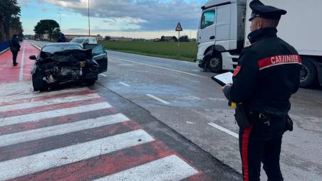 Cesena, incidente sulla via Emilia: un uomo all’ospedale VIDEO