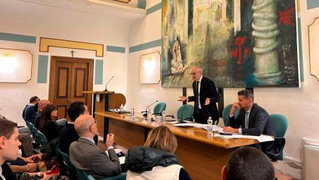 L’incontro a Sarsina tra i tecnici romagnoli e il commissario alla ricostruzione post alluvione Fabrizio Curcio