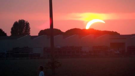L’eclissi a Classe (foto Fiorentini)