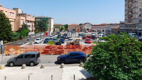Lugo, piazza XIII Giugno: lavori verso la conclusione, già disponibili gran parte dei parcheggi