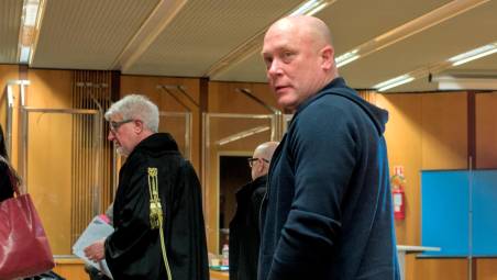 Mauro Guerra il giorno della condanna in primo grado