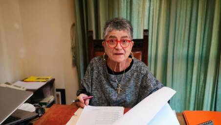 La sindaca di Mercato Saraceno Monica Rossi