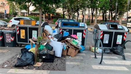 Rifiuti in zona stazione a Rimini