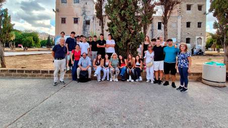 Una delle tappe del primo giorno del viaggio dei ragazzi imolesi