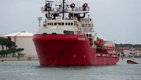 L’arrivo dell’Ocean Viking