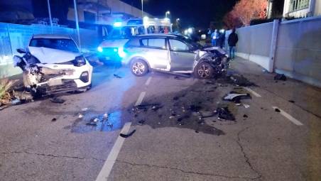 Santarcangelo, scontro fra auto, tre feriti, un conducente positivo all’etilometro (2,35)