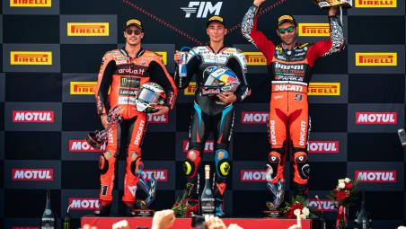 Il podio della Superbike