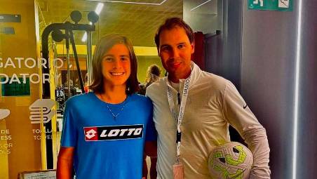 Diego Tarlazzi con Rafael Nadal