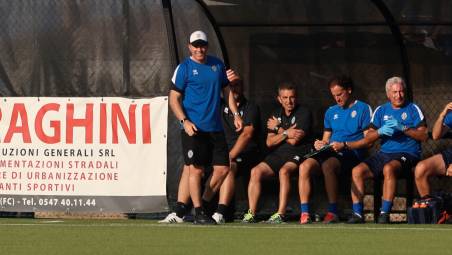 L’allenatore del Cesena Nicola Campedelli