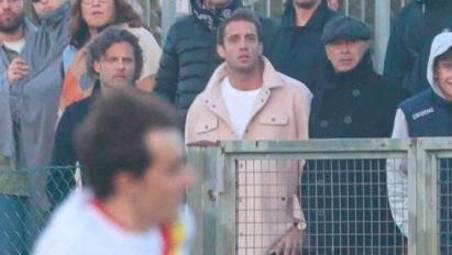 Da sinistra: Davide Mandorlini, Ignazio Cipriani e Stefano Torrisi in tribuna a San Mauro Pascoli (Zanotti)