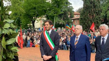Il prefetto Argentieri tra il sindaco Lattuca e Giorgio La Malfa