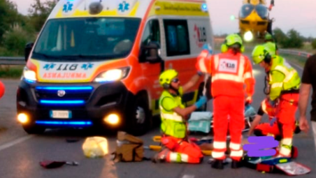 L’incidente di via Canala FOTO MASSIMO FIORENTINI