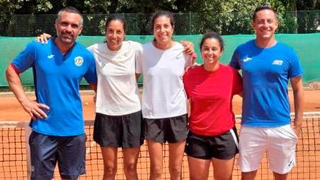 Lo staff tecnico del Ct Casalboni: Diego Pellegrini, Elisa Gugnali, Serena Gugnali, Camilla Fabbri e Leo Ghelfi