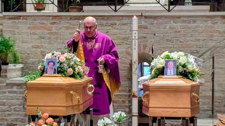 I funerali di ieri mattina