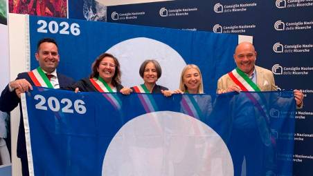 Da sinistra Christian Andruccioli (Riccione), Adele Ceccarelli (Bellaria), Anna Montini (Rimini), Franca Foronchi (Cattolica) e Nicola Schivardi (Misano)