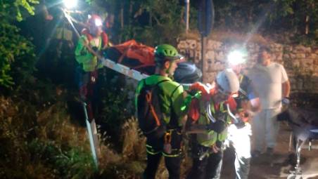 Il recupero della salma (foto Cnsas)