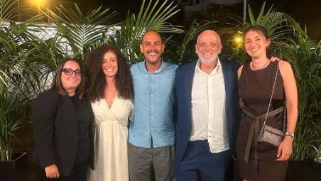 Lo staff tecnico del Ct Rimini: da sinistra Caterina Pruccoli, Veronica Vandi, Luca Padovani, Stefano Swich e Valentina Taddia