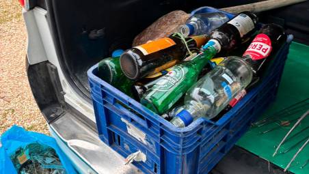 Alcuni dei rifiuti raccolti