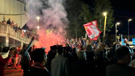 È una Dole Rimini che fa sognare: la festa dopo il ritorno della squadra da Pesaro VIDEO