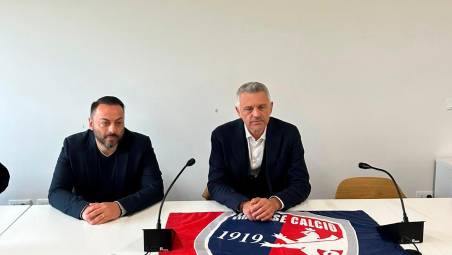 Il presidente imolese Ulisse Savini e il curatore fallimentare Alessandro Servadei