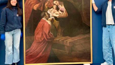 Forlì: torna a casa il capolavoro di Carracci “San Carlo Borromeo in adorazione del Bambino Gesù”