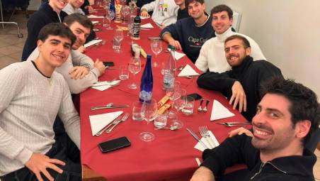 La cena di Natale dei giocatori della Consar Ravenna