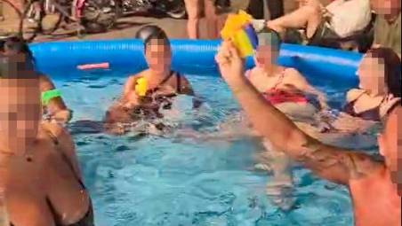 Un’immagine del video diffuso in rete
