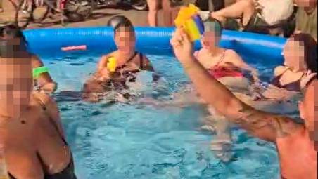 Un momento del video circolato in rete